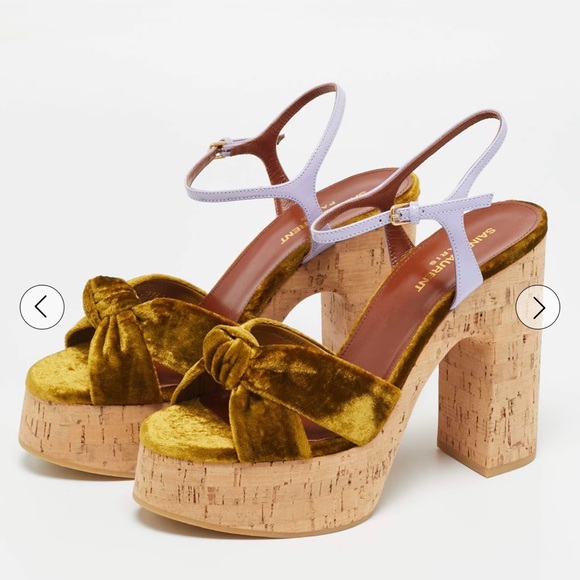 Saint Laurent Shoes - Saint Laurent Velvet Bianca